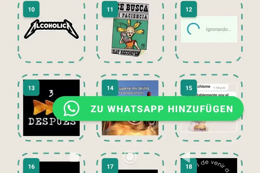 Aypanda | Dale Vida a tu Chat de WhatsApp Teléfono mostrando un chat de WhatsApp lleno de stickers, un ejemplo de la creatividad que ofrece Aypanda para la comunicación digital.